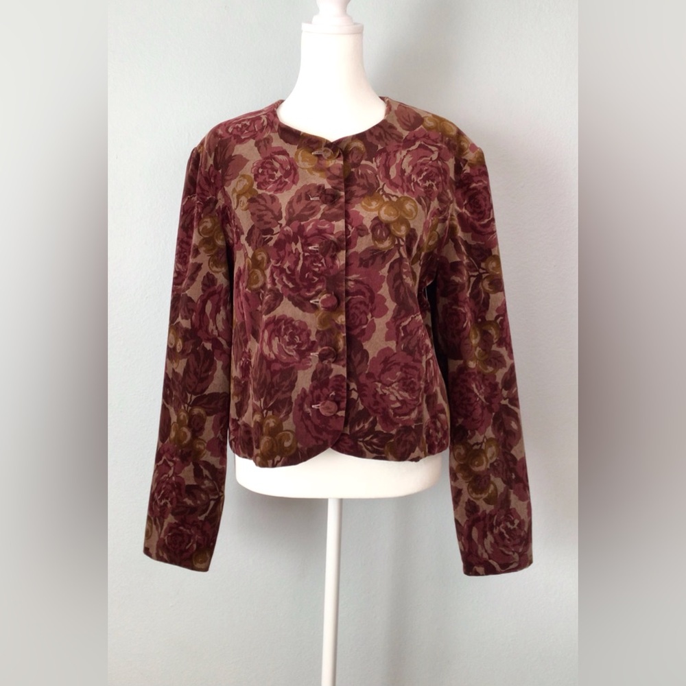Vintage Laura Ashley Velvet Jacket Blazer New